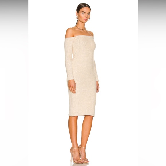 MAJORELLE Loulya Midi Dress Buttermilk Women's Size XXS - Picture 2 of 3